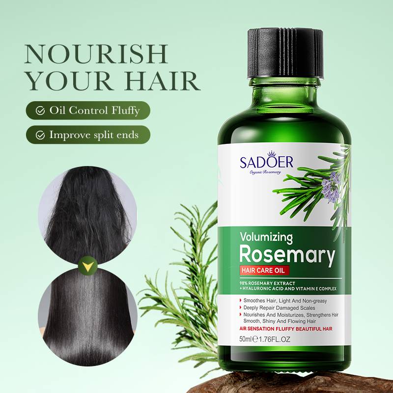 روغن مراقبت و حجم‌دهنده مو SADOER Volumizing Rosemary Hair Care Oil