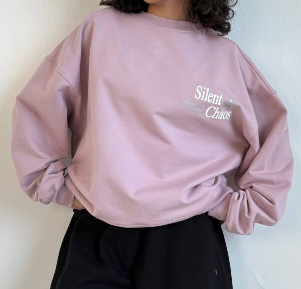 سوییشرت دورس پشمی (توکُرکی) کراپ مدل Silent Chaos - 3 رنگ